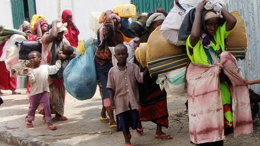 Somalia famine refugees